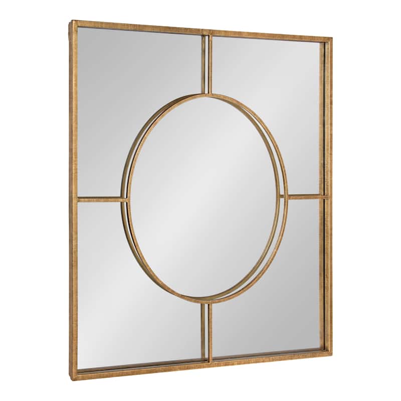 Kate and Laurel Ansonia Modern Square Mirror - 30x30 - Gold