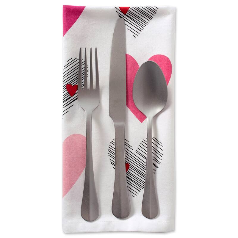 DII Valentines Day Print Napkin (Set of 6)