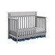 preview thumbnail 4 of 7, HomeRoots Gray Solid and Manufactured Wood Standard Four In One Convertible Crib - 57