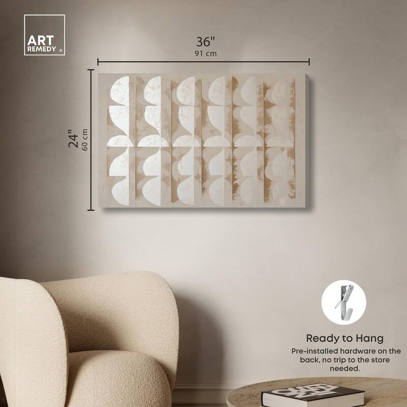 Columnar Shapes I Canvas by Art Remedy, Gallery Wrapped