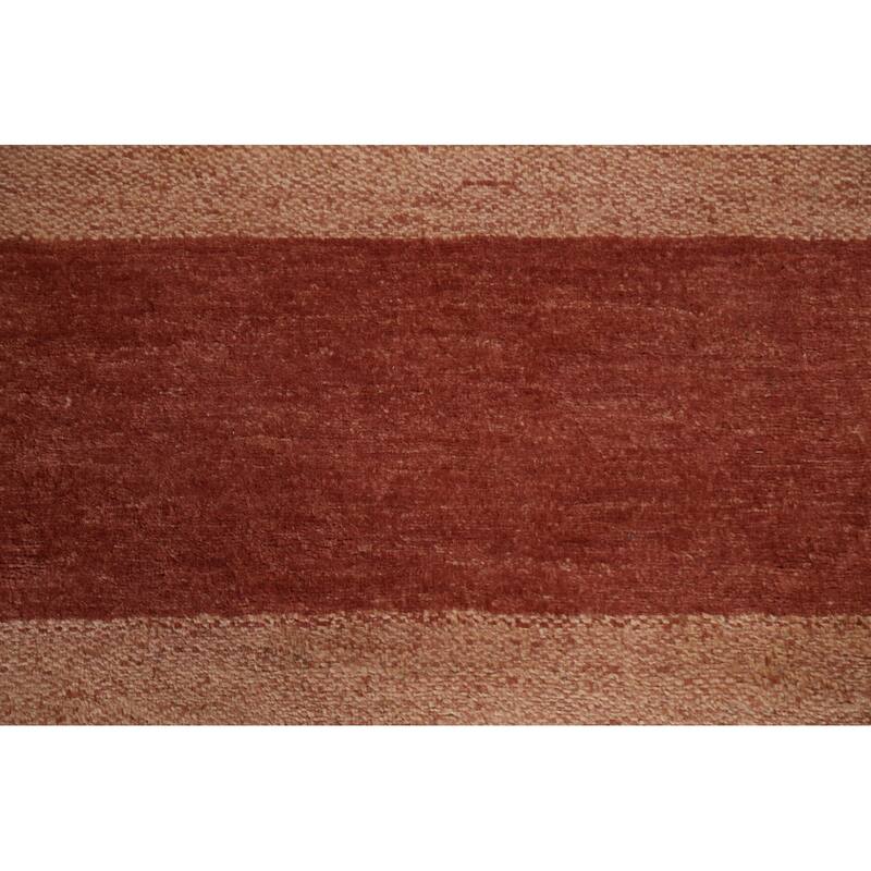 Contemporary Gabbeh Kashkoli Oriental Wool Runner Rug Handmade Carpet - 3'2" x 15'11"