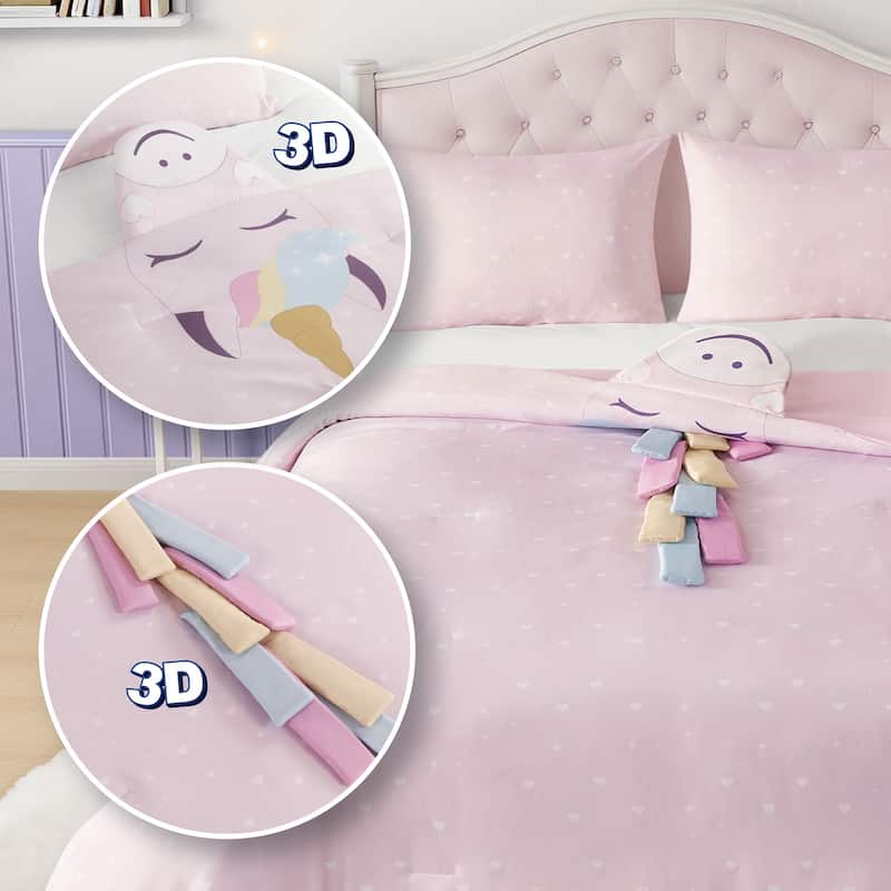 3D Animal Juvenile Comforter Set