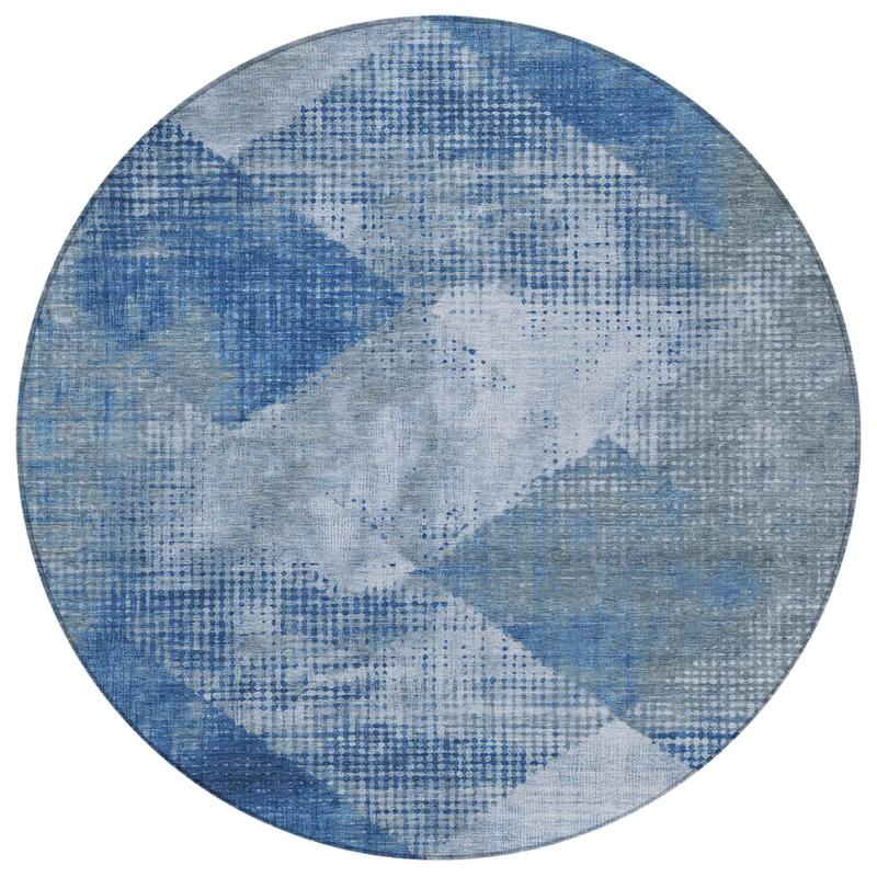 HomeRoots Geometric Transitional Rectangle Outdoor Rug