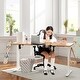 preview thumbnail 25 of 46, Futzca Height Adjustable Electric Standing Desk Sit Stand Computer Stand up Desk with Splice Board(White)