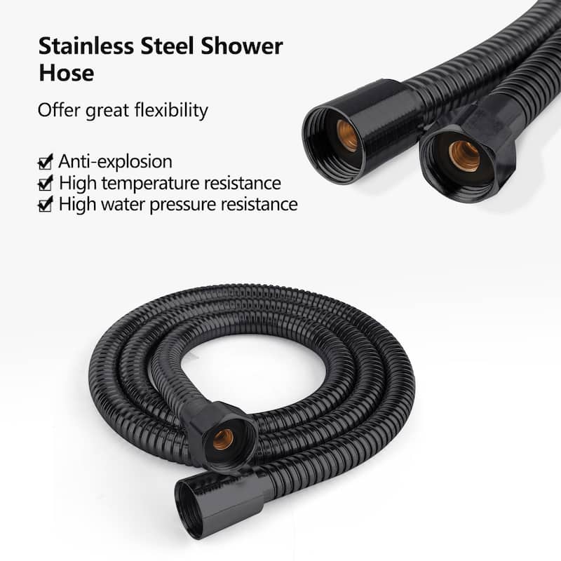Topcraft Floor Mounted Bathtub Filler with Handheld Showerhead