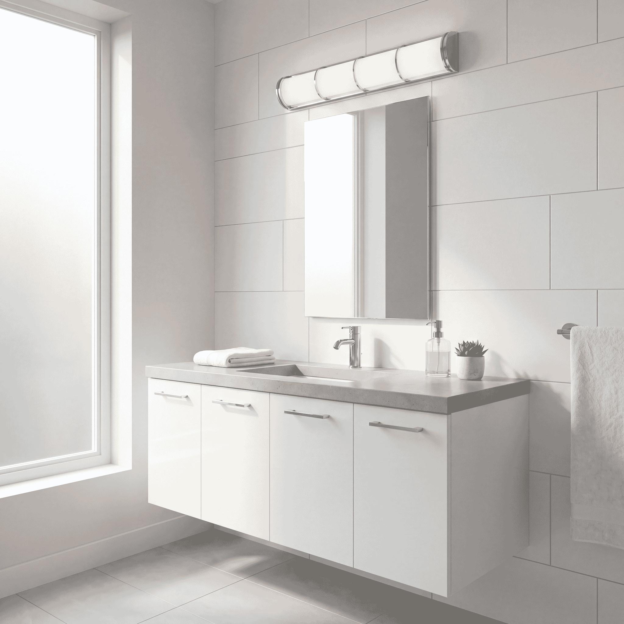 Harper LED Bathroom Vanity Light in Chrome