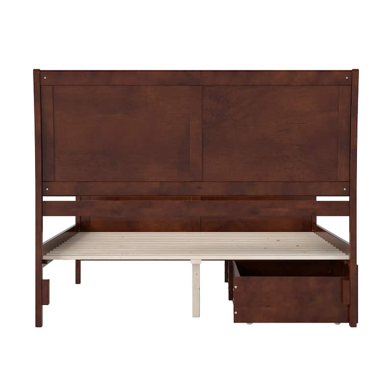 AFI Portland Platform Bed with Matching Footboard & Storage Drawers