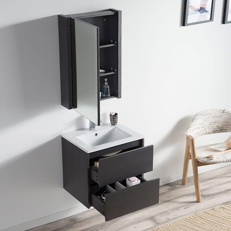 Blossom Valencia Floating Bathroom Vanity with Ceramic Sink