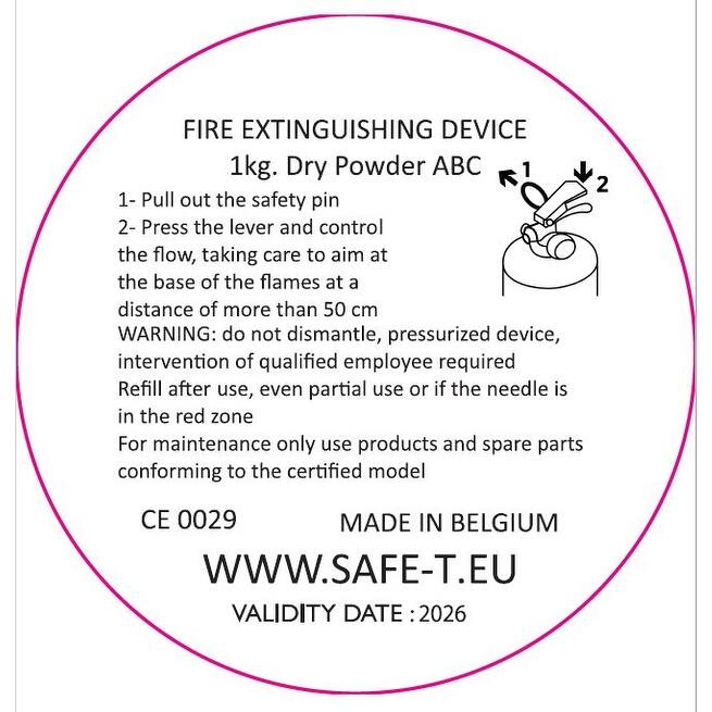 SAFE-T Design Fire Extinguisher - RACING