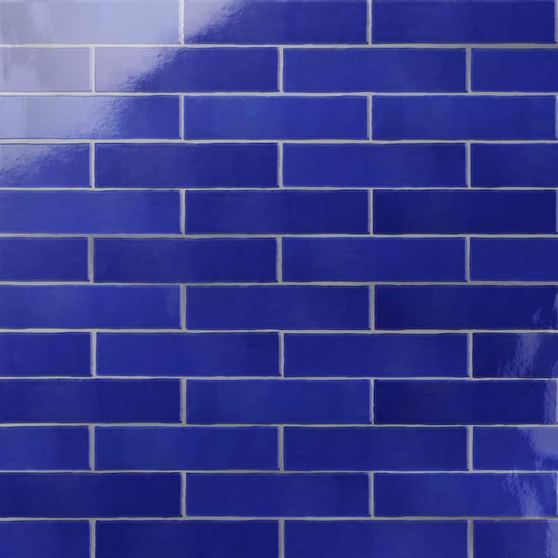 Merola Tile Viva Azul 3" x 12" Ceramic Wall Tile - Case (16 Tiles)