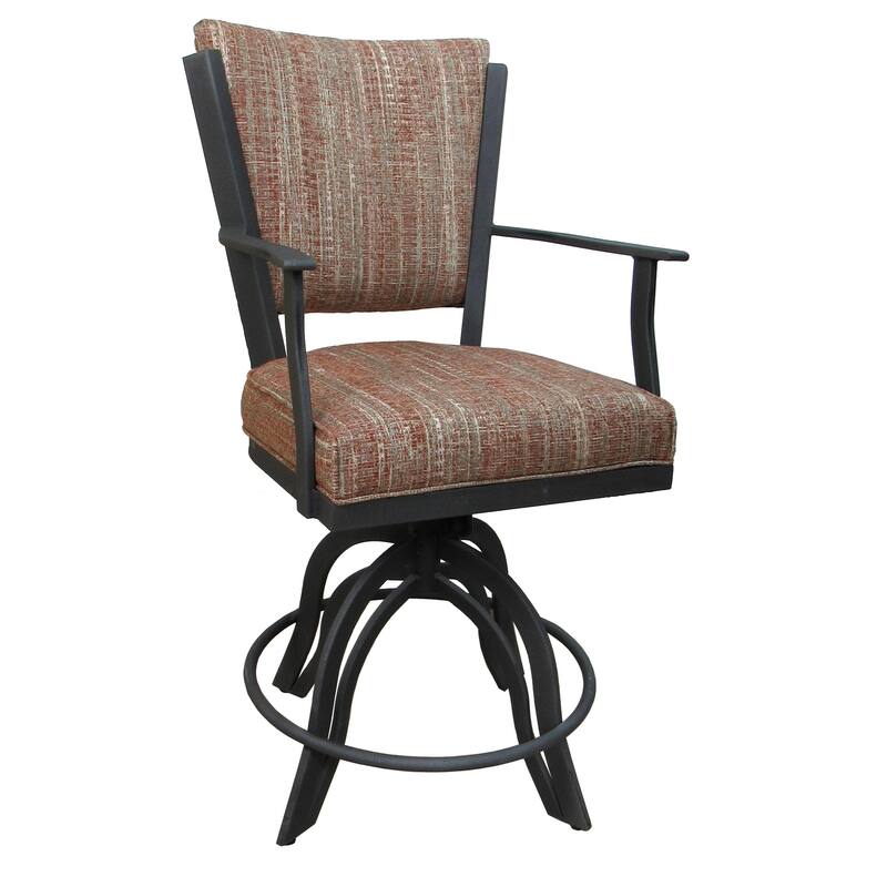 Montana Red Swivel Tilt Metal 30" or Counter 26" Bar Stool - Grey - Counter Height