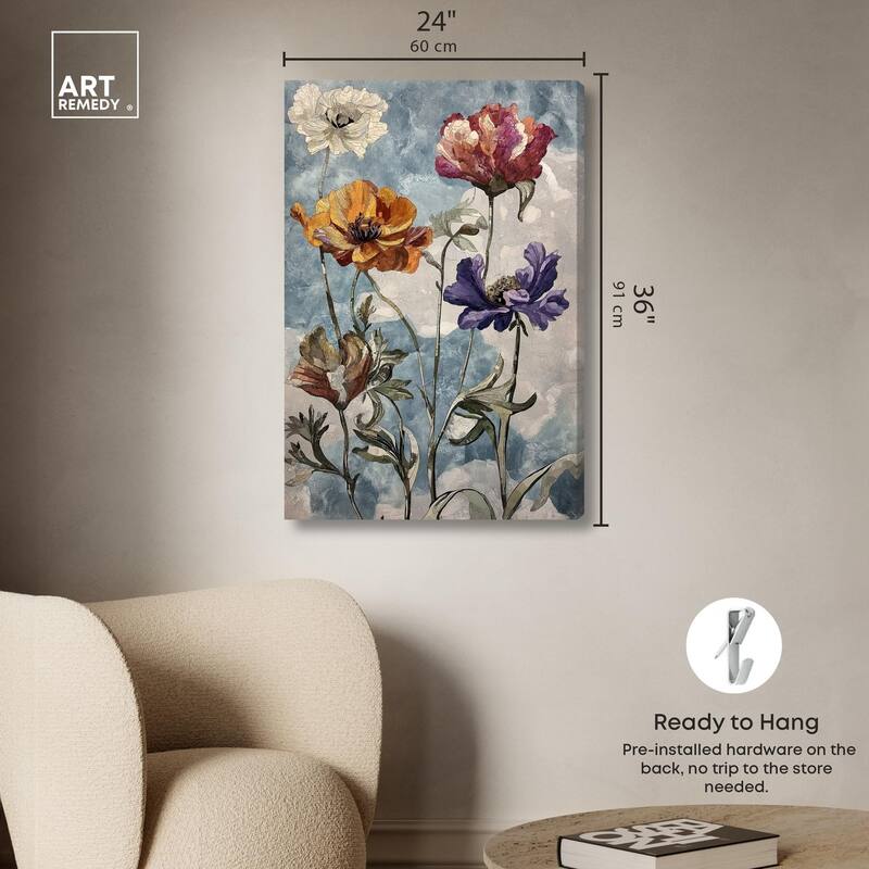Hued Blossom II Canvas by Art Remedy, Gallery Wrapped