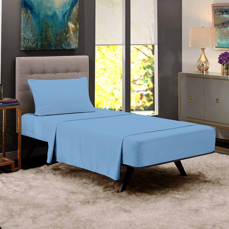 Premium Home Collection Microfiber Soft Cooling Twin Bed Sheet Set - 3 Piece