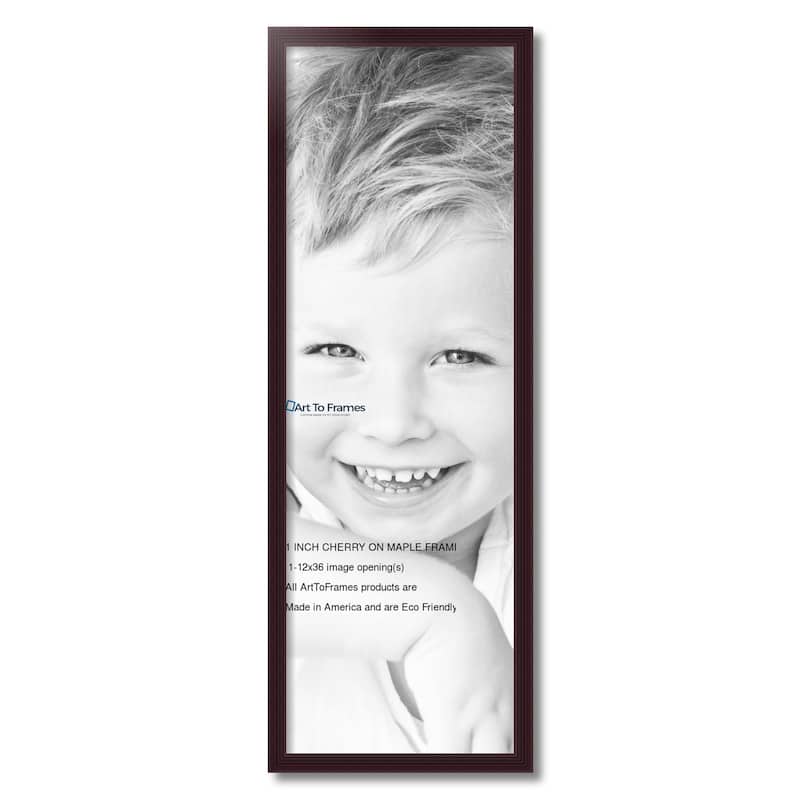 ArtToFrames Classic Waves 12x36 Inch Picture Frame, 1.00 Inch Wood Poster Frame Available in Multiple Colors (60823-12x36)