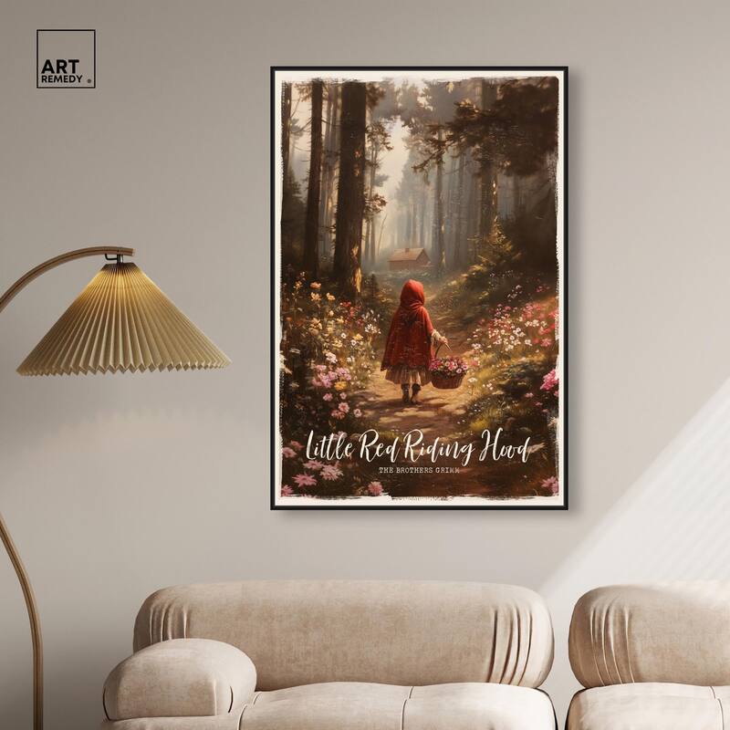 Classic Red Riding Hood Canvas by Art Remedy