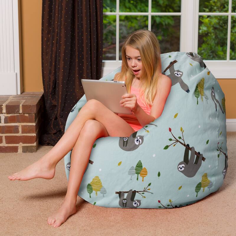 Kids Bean Bag Chair, Big Comfy Chair - Machine Washable Cover