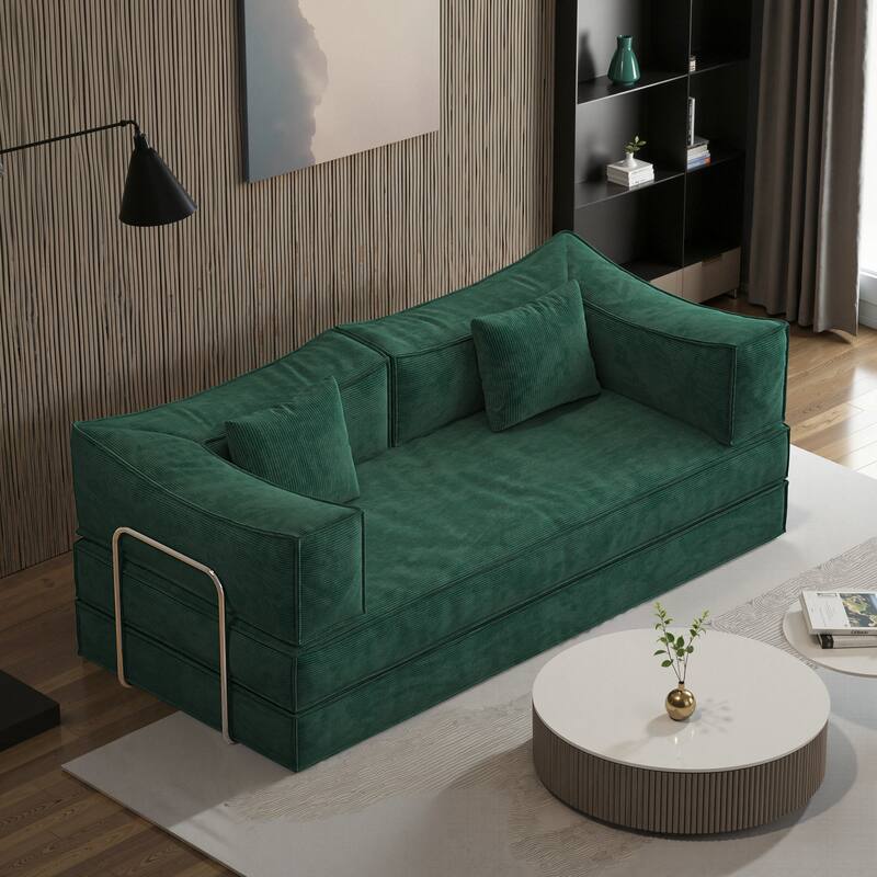 Modular Sofa,Convertible Pudding Block Sofa, Floor-Standing Sofa Bed with Armrests And Comfortable Sofa Bed