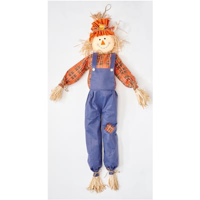 24" Hanging Stuffed Harvest Scarecrow, Set of 3