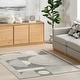 preview thumbnail 5 of 50, Nuloom Rhona Modern Geometric Recycled Area Rug 4' x 6' - Dark Grey - Rectangle