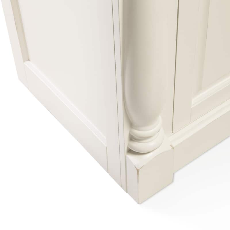 Crosley Shelby White Buffet - 47.75"L x 19"W x 36.25"H