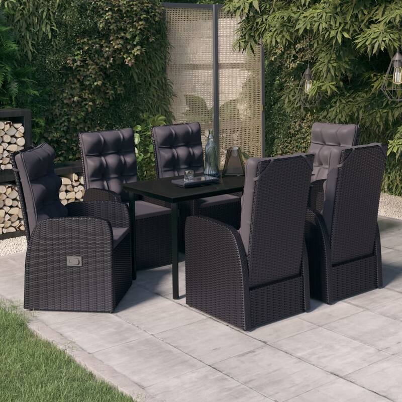 vidaXL Patio Dining Set Outdoor Dining Set Table and Chair Set for Garden