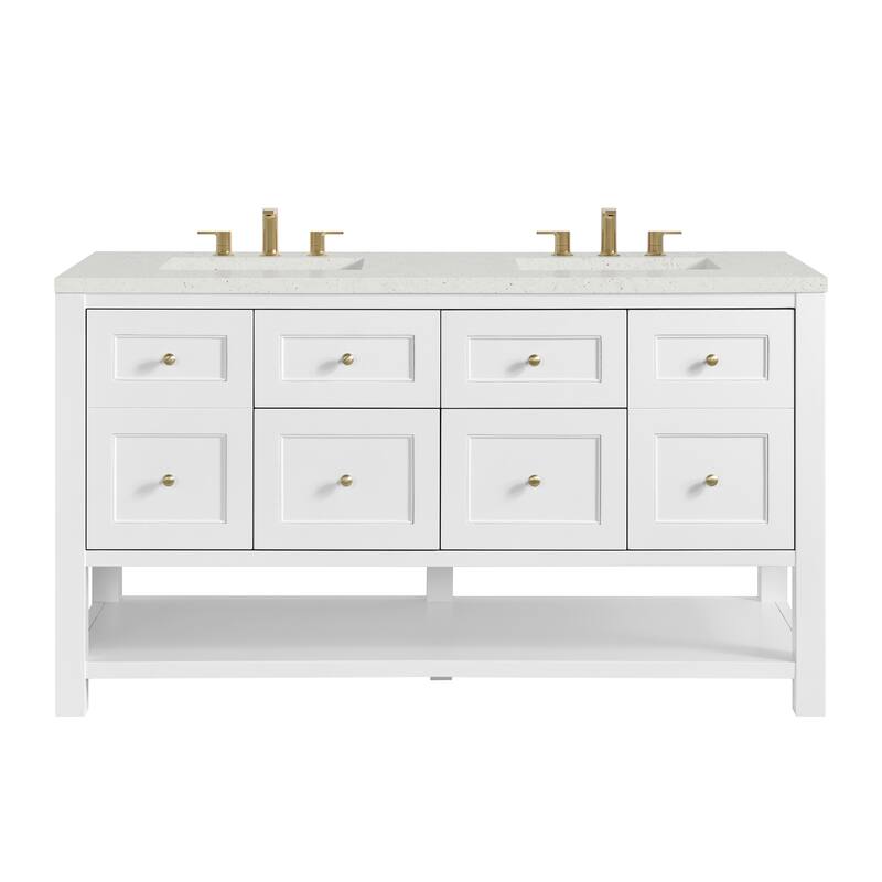 Breckenridge 60" Double Vanity, Bright White - 60D