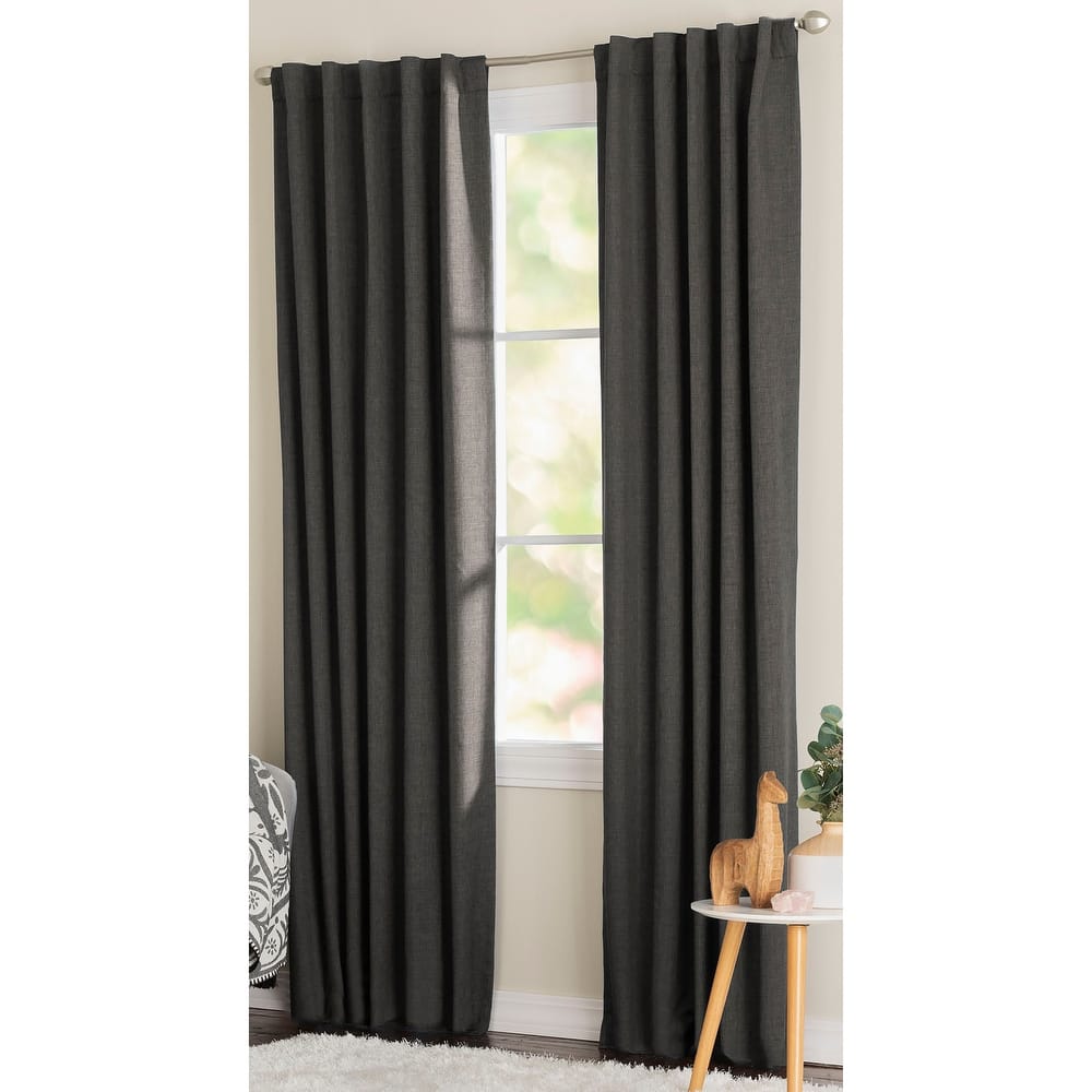 Miller Curtains WAKEFIELD Hidden Back Tab Blackout Panel