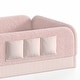 preview thumbnail 55 of 124, Twin/Full/Queen Teddy Fleece Floor Bed with Upholstered Safety Rails and Pocket