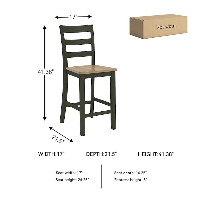 Signature Design by Ashley Gesthaven Counter Height Dining Table and 4 Barstools (Set of 5)