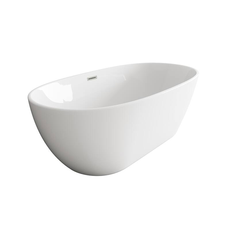 Adler Soaking Bathtub in Glossy White