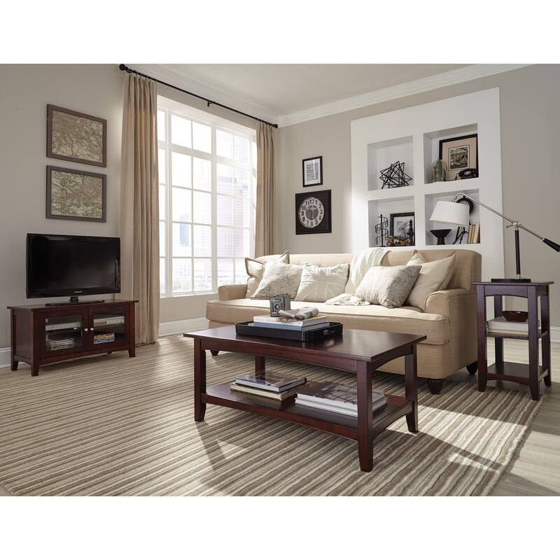 Copper Grove Daintree Round End Table with Shelf