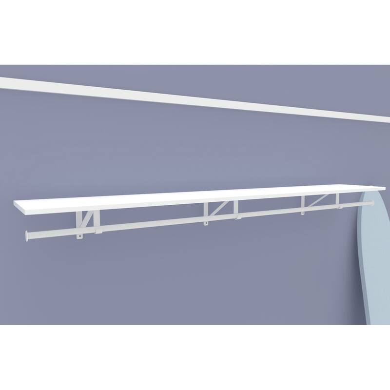 ClosetMaid Laminate Shelf Kit with Adjustable Hang Rod Bed Bath & Beyond 20756669