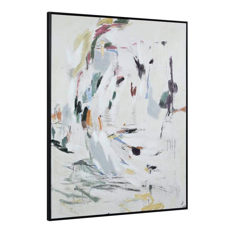 Cinta 50" H x 40" W Canvas Art, Grey