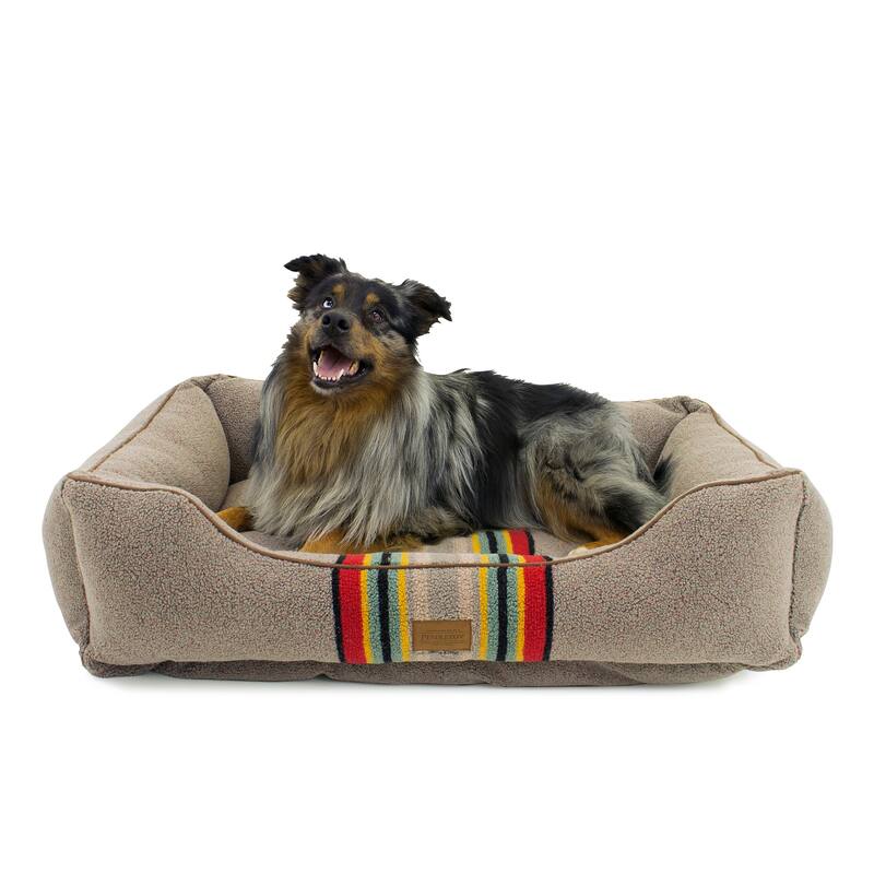Pendleton Vintage Camp Kuddler Dog Bed - Large - Mineral Umber