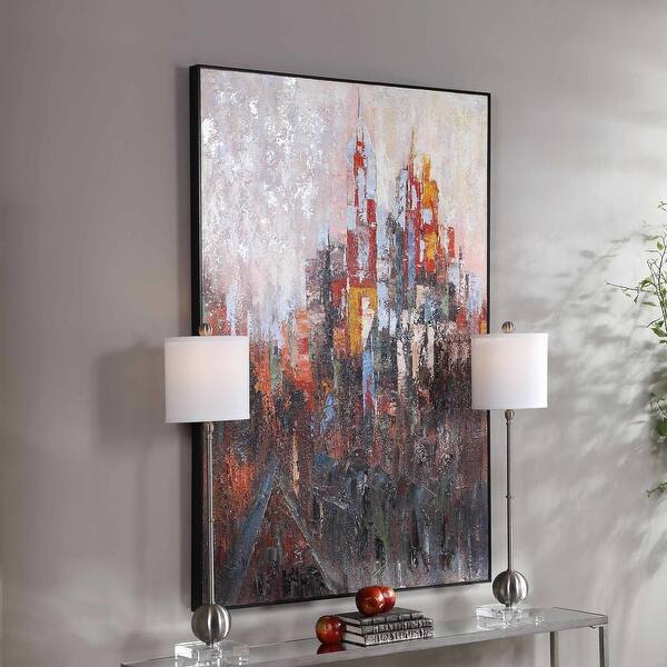 Shop Uttermost 31323 Concrete 60 3 4 X 40 3 4 Framed Abstract