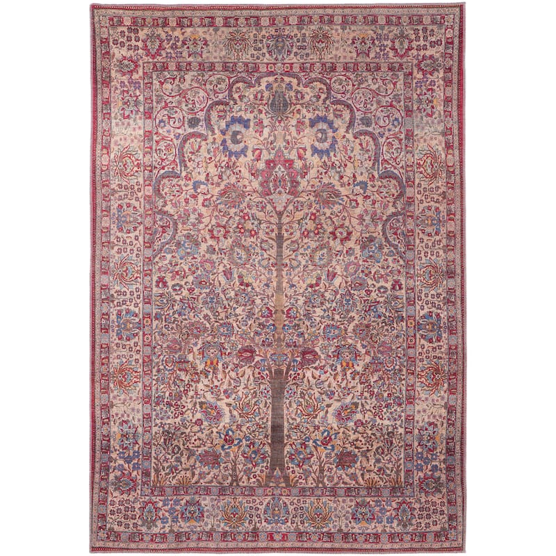 Birchlawn Oriental Vintage Area Rug - 10'-6" x 14' - 10'-6" x 14' - Red