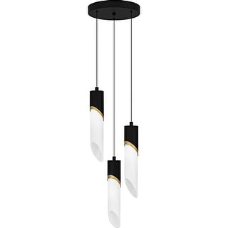 Alys 3-Light Integrated LED Matte Black Pendant