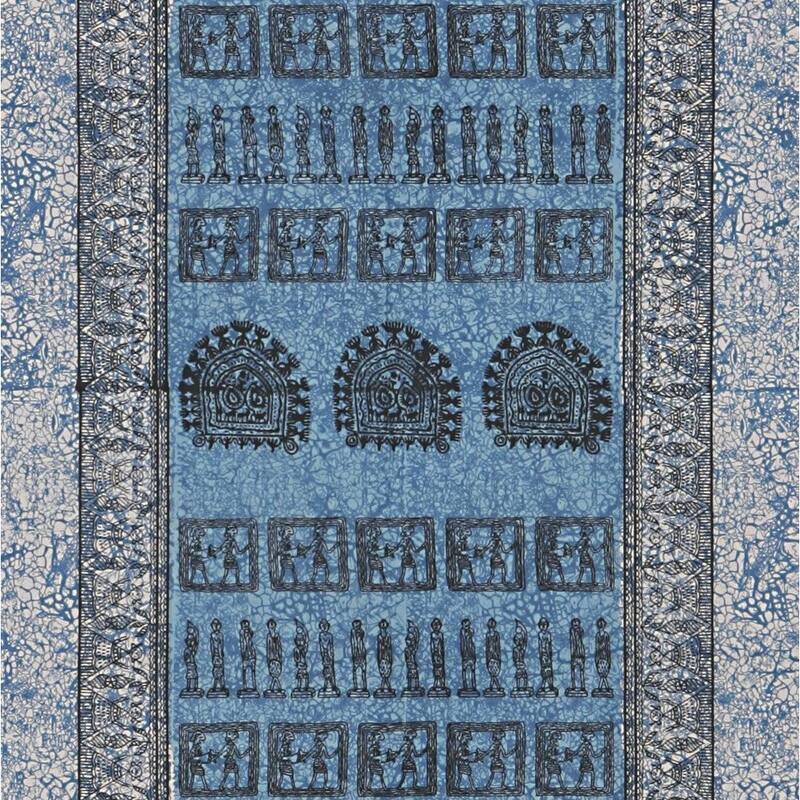 Cotton Royal Egyptian Kingdom Print Tablecloth Rectangle Green