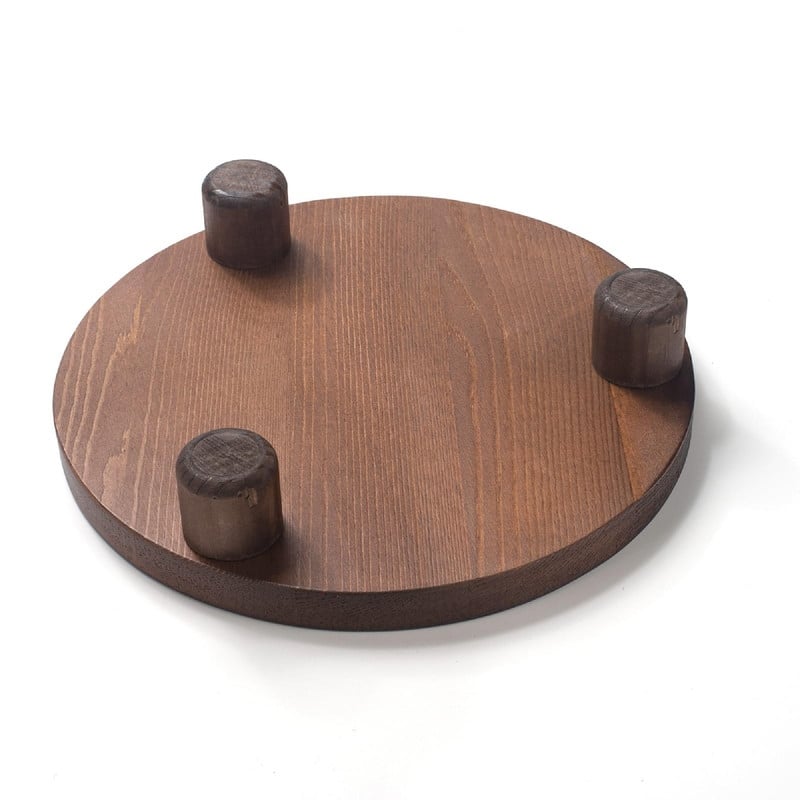 2 Pack Wood Pedestal Stand for Display - 10 x 10 x 2 inches
