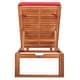 preview thumbnail 14 of 16, SAFAVIEH Solano Outdoor Solid Wood Chaise Lounge Chair - 24.8" W x 80.9" L x 37.4" H