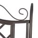 preview thumbnail 29 of 29, SAFAVIEH Outdoor Living Abner Wrought Iron 46-inch Garden Bench. - 45.8" W x 20" L x 40" H