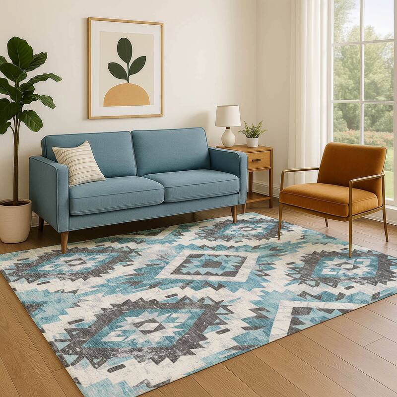 Premium Washable Super Soft Southwest Global Mayfield Rug