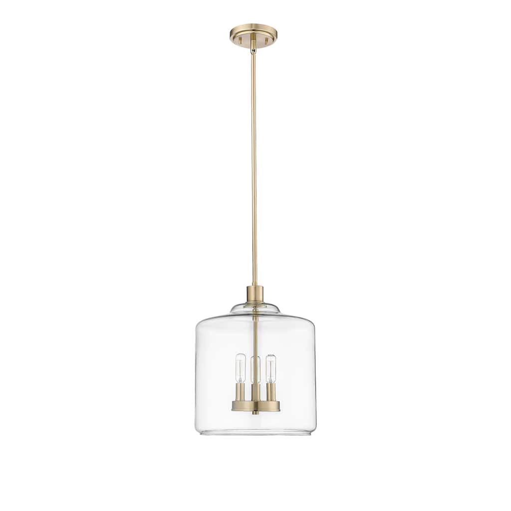 Millennium Lighting Asheville 3 Light Pendant Fixture with Clear Glass Shades