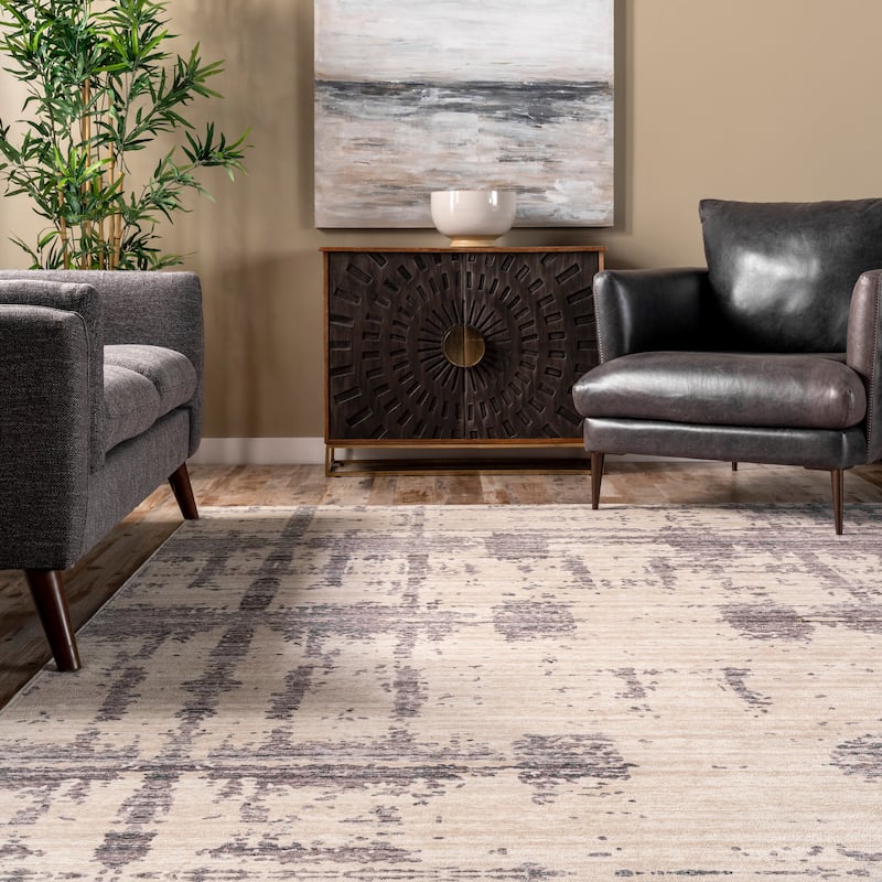 Nuloom Ariana SpinClean Machine Washable Abstract Area Rug