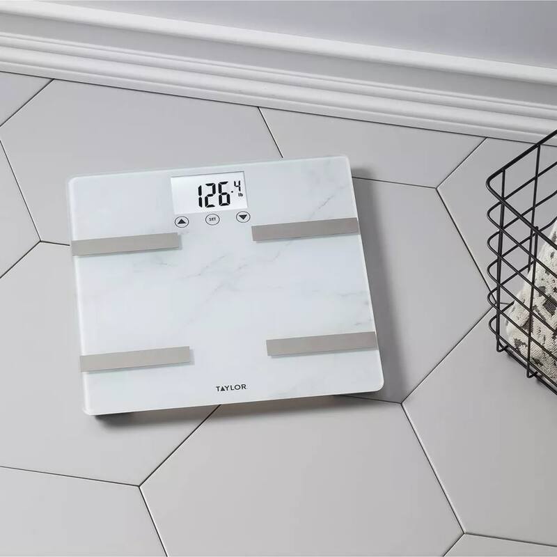 Taylor Digital Glass Marble Design Body Composition Scale