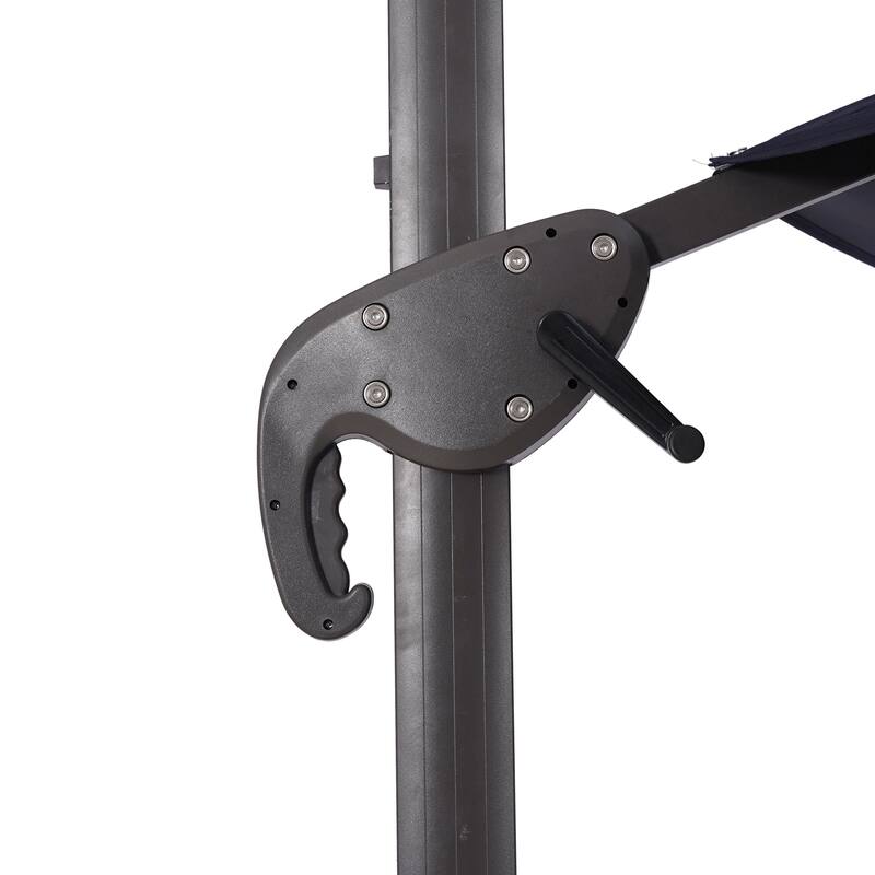 Furniture of America Spring 10-foot LED Steel Cantilever Offset Tilt Roma Umbrella