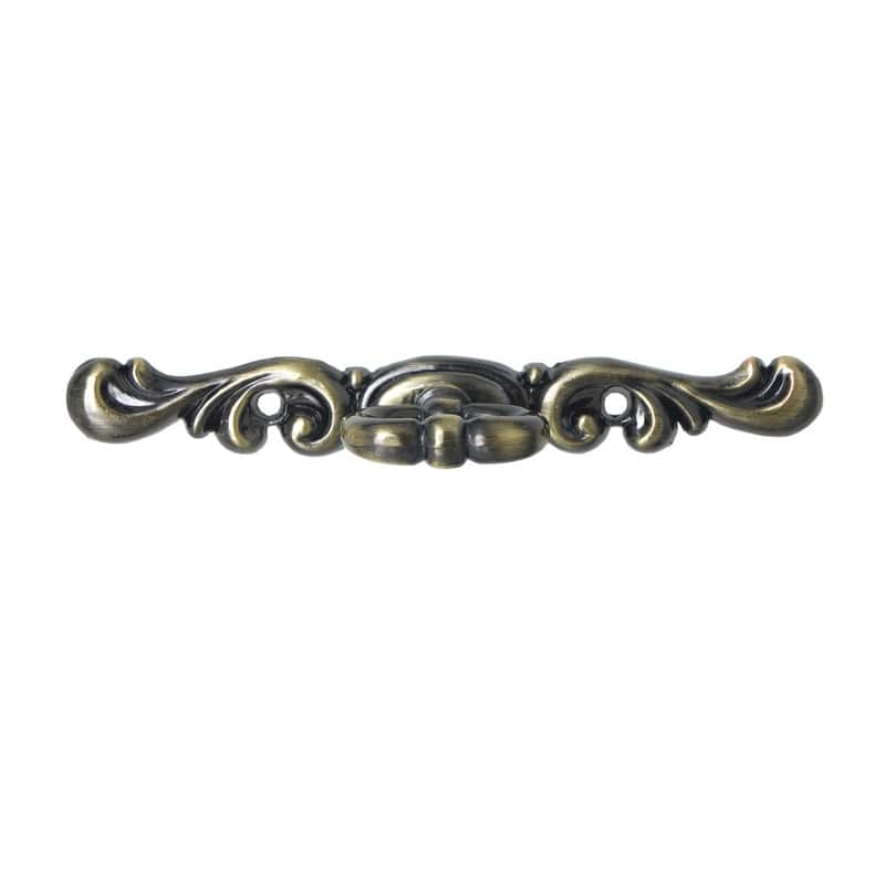 Utopia Alley Vallia Cabinet Ring Pull Knob - Vintage Cabinet Antique Brass Hardware with Hand, 4.4"