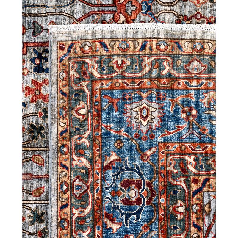 Serapi One-of-a-Kind Hand-Knotted Area Rug - Gray - 8' 10" x 11' 9"