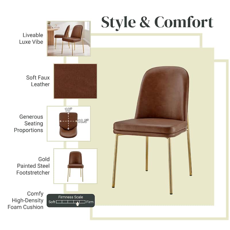 NPD Furniture Keisha Dining Side Chair (Set of 2)