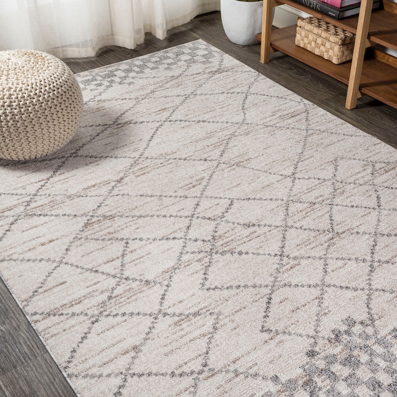JONATHAN Y Ifrane Moroccan Modern Diamond Area Rug